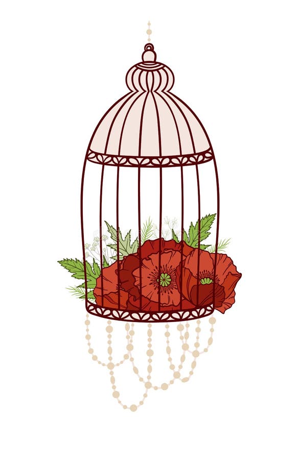 boho-floral-birdcage