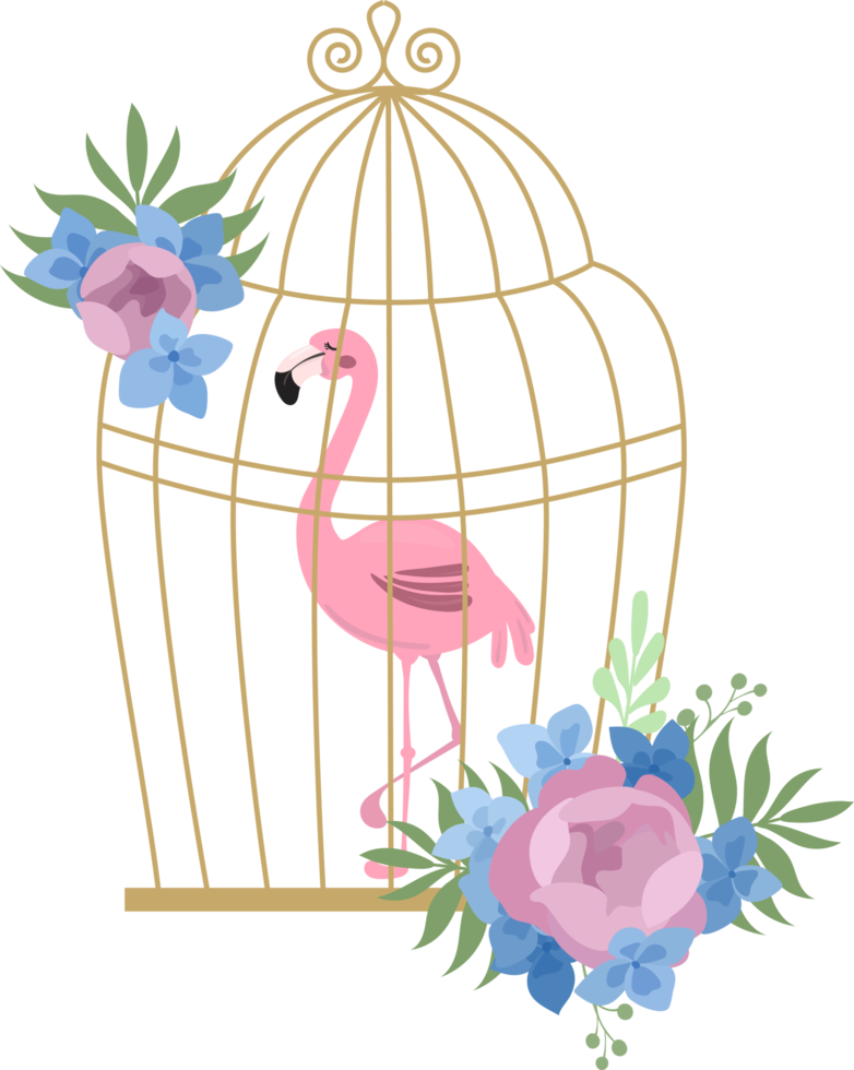 tropical-flower-birdcage