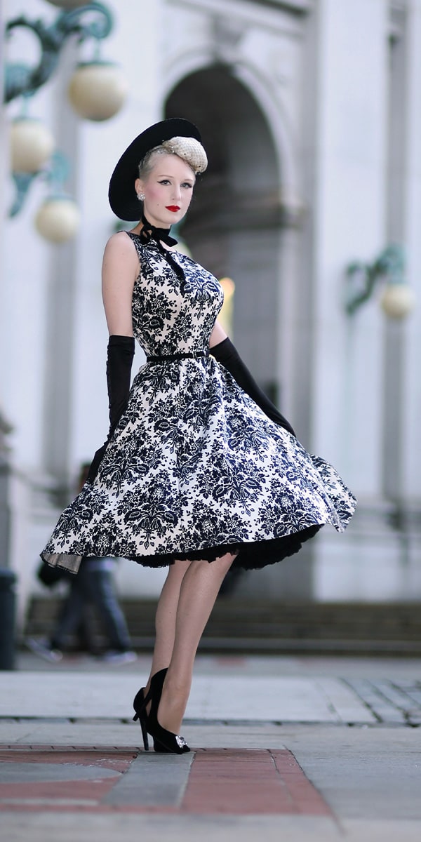 1950s party dress
