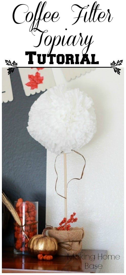 coffee filter flower ball