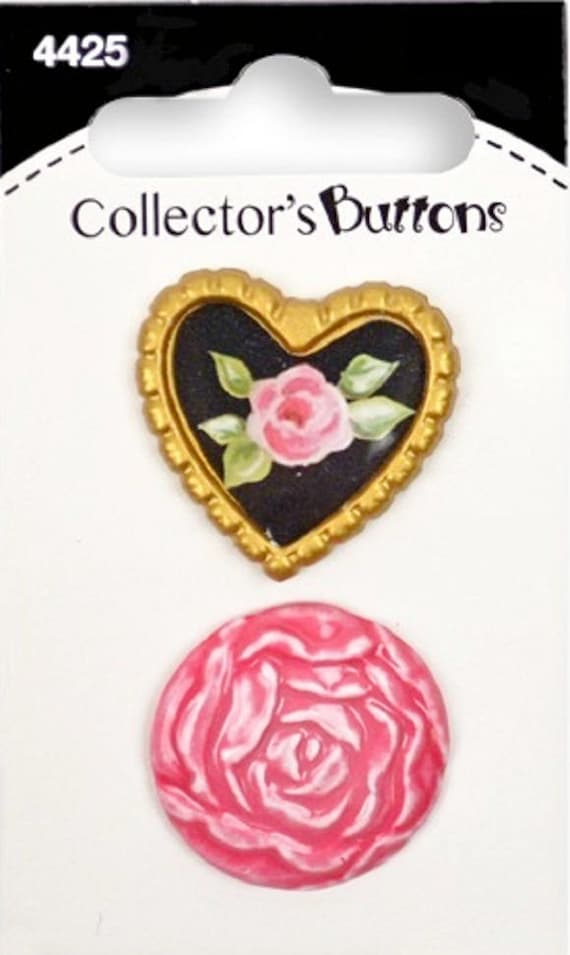 button heart art variations