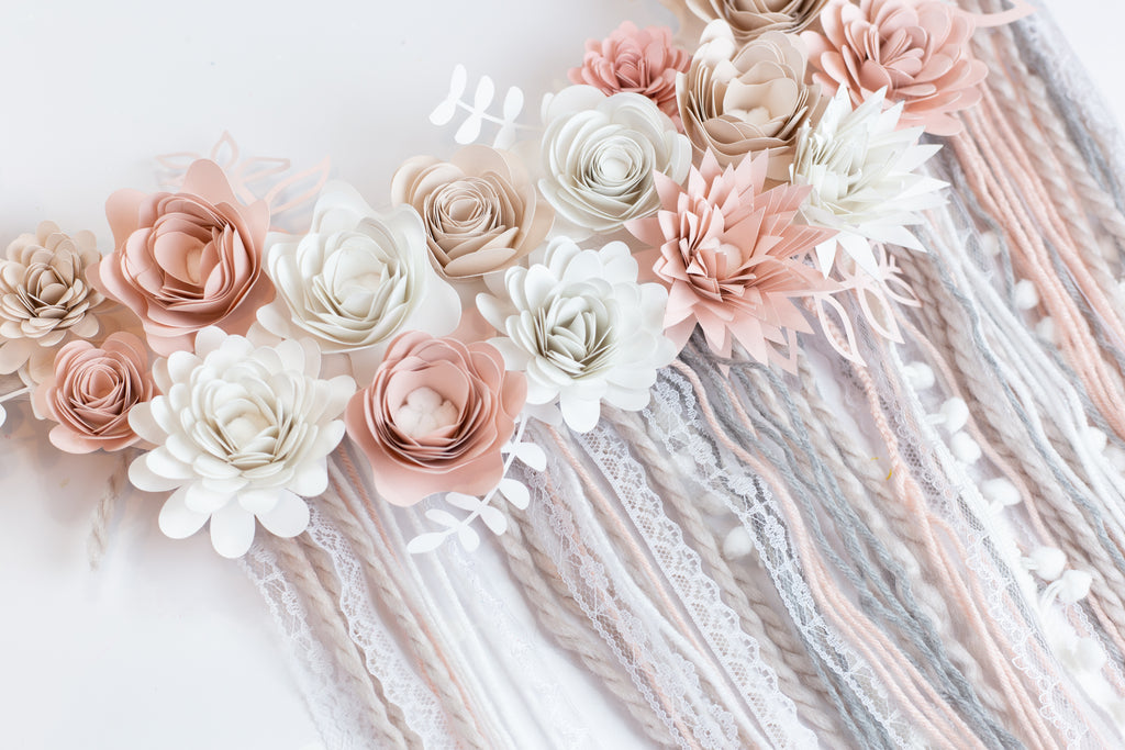 boho paper flowers