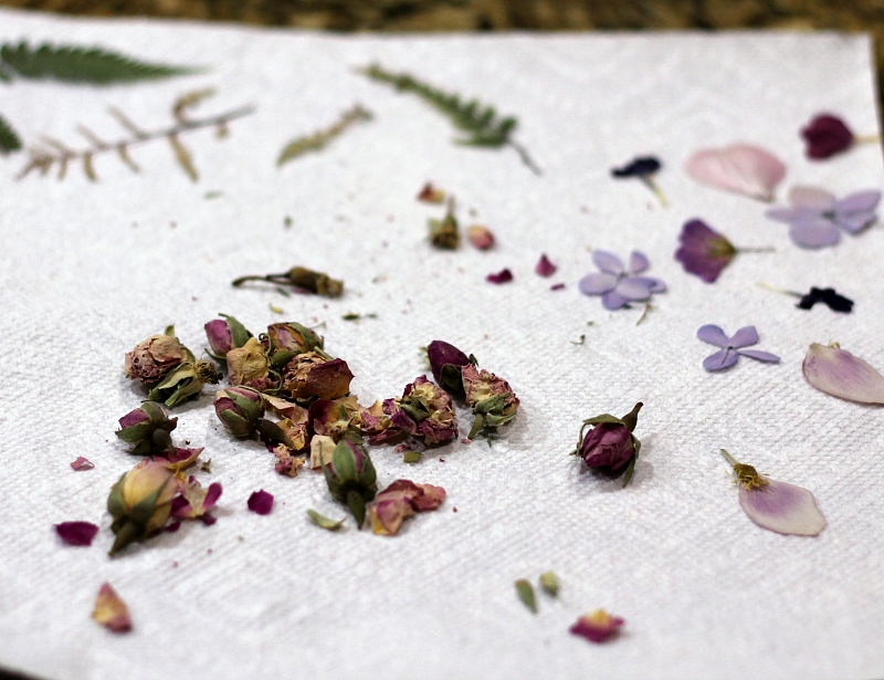 dried paper flowers
