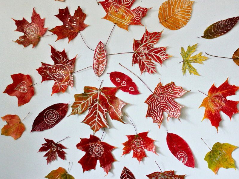 leaf mandala art