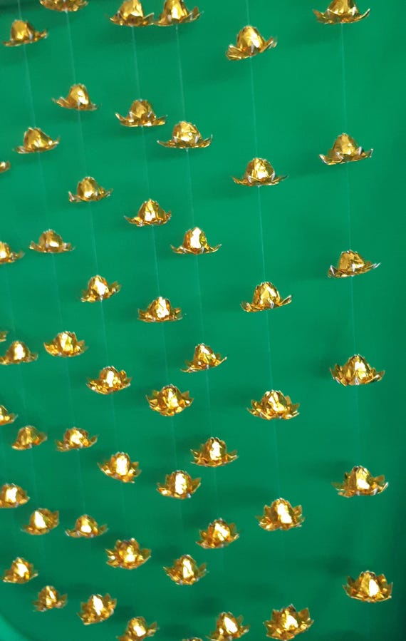 paper lotus garland