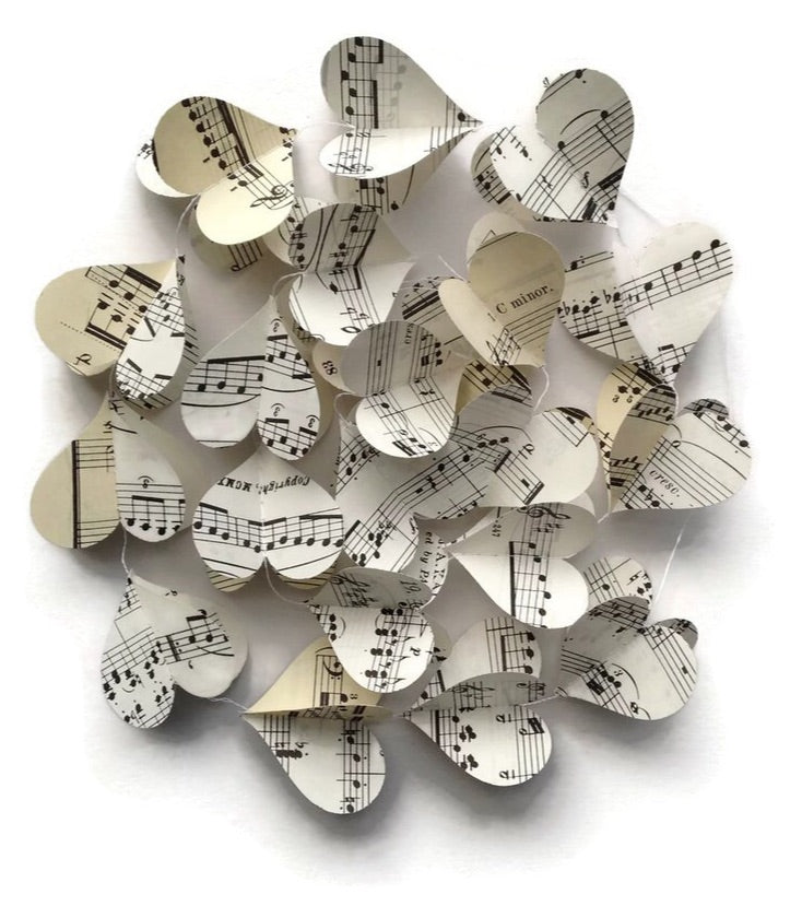 sheet music garland