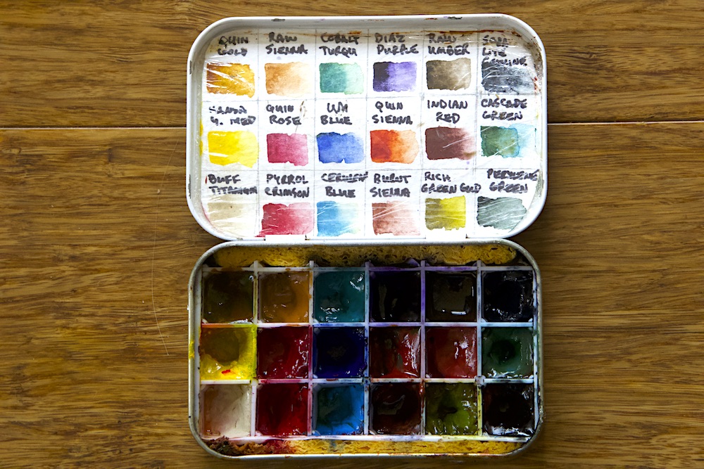 watercolor altoid tin kit