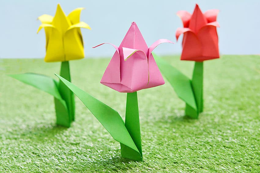origami paper tulips