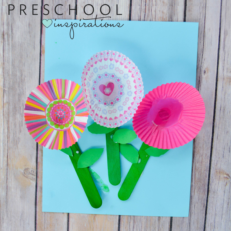 cupcake liner flowers