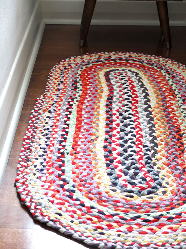 braided crochet rug