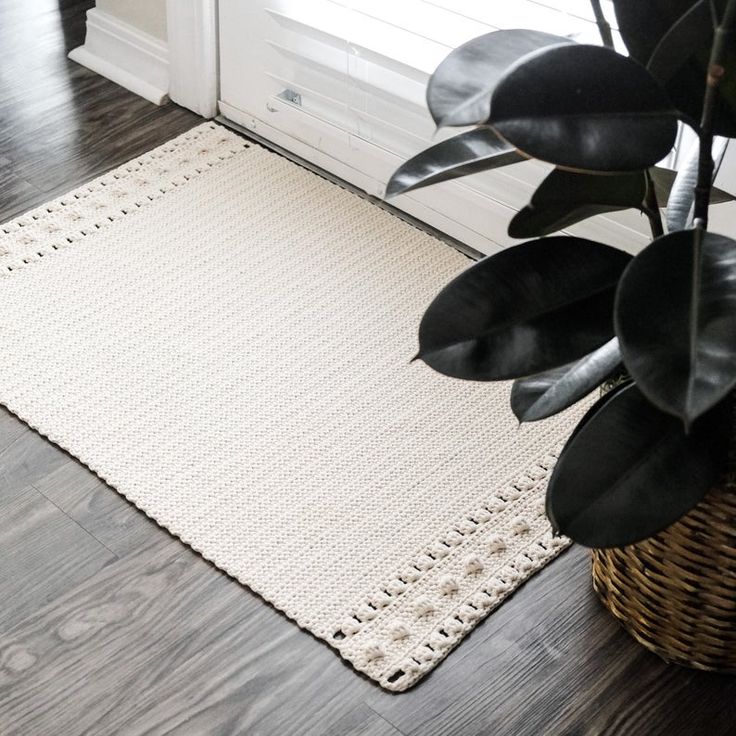 bobble stitch rug