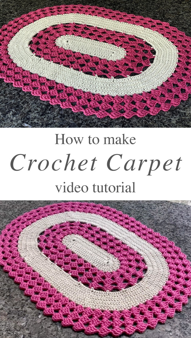 oval crochet rug