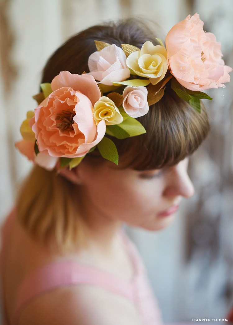 flower paper crown