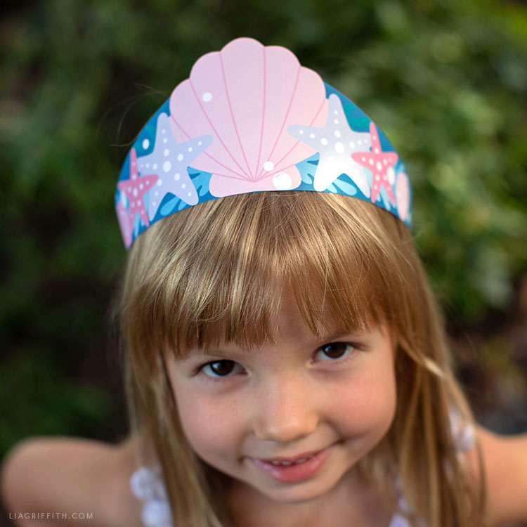 mermaid paper crown