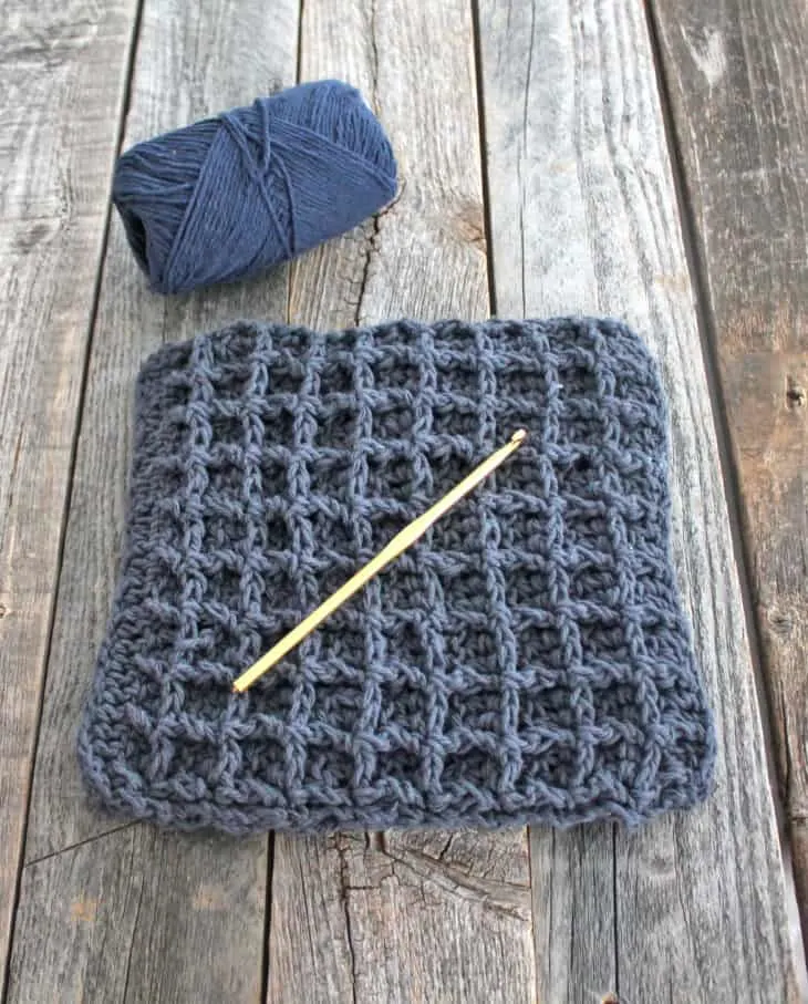 waffle stitch crochet potholder