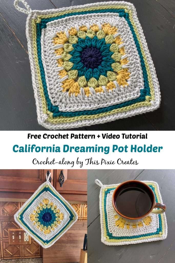 granny square potholder