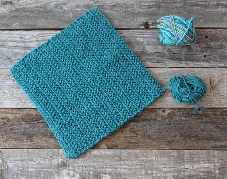 herringbone crochet potholder