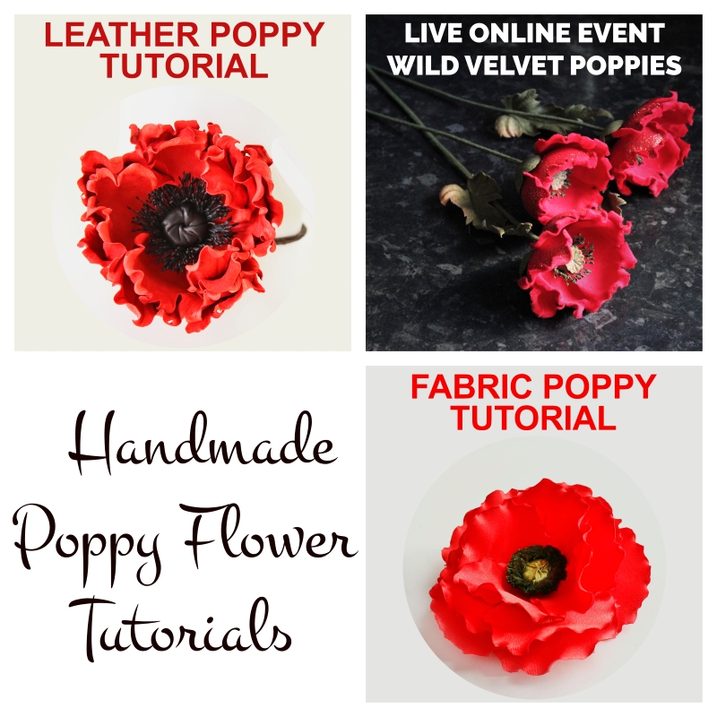 diy fabric poppies