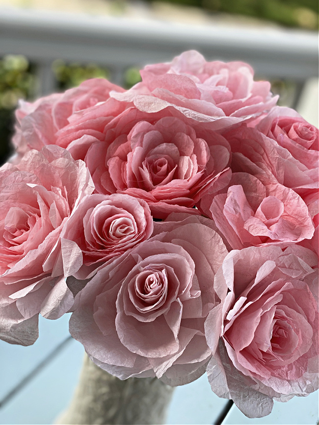 coffee filter roses