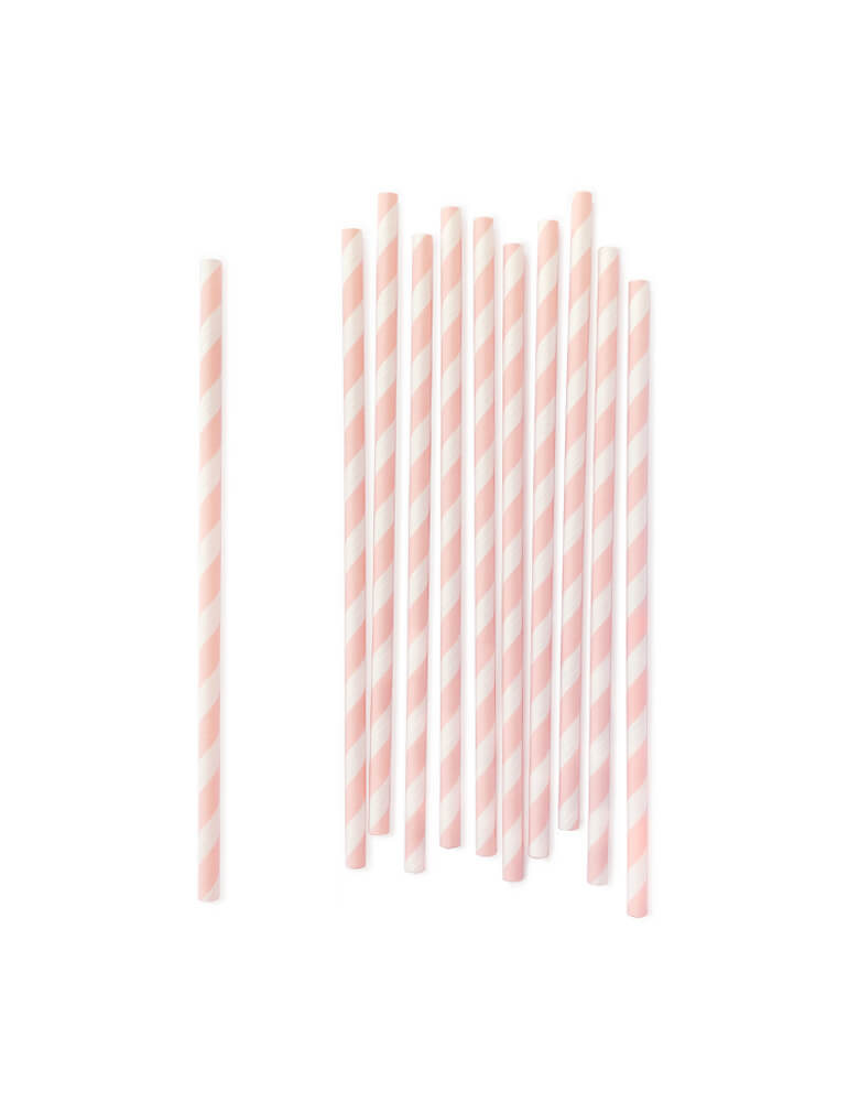 pastel paper straws