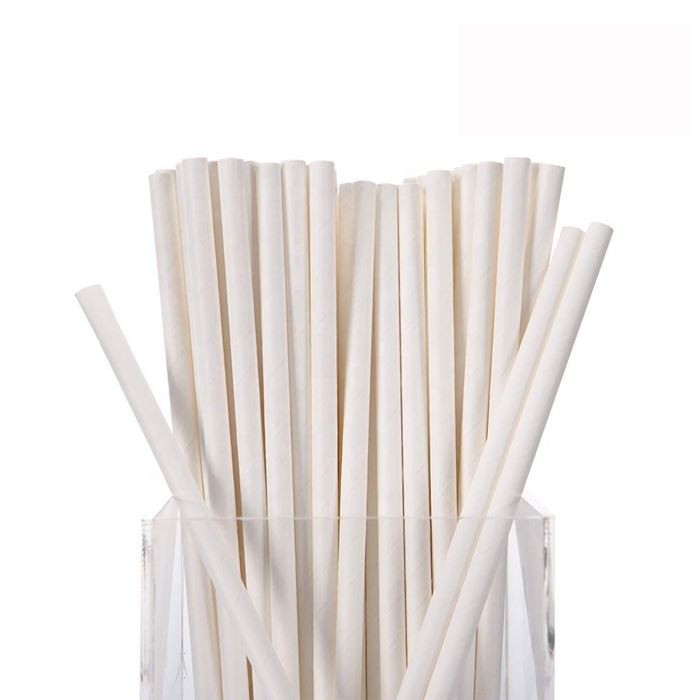 white paper straws