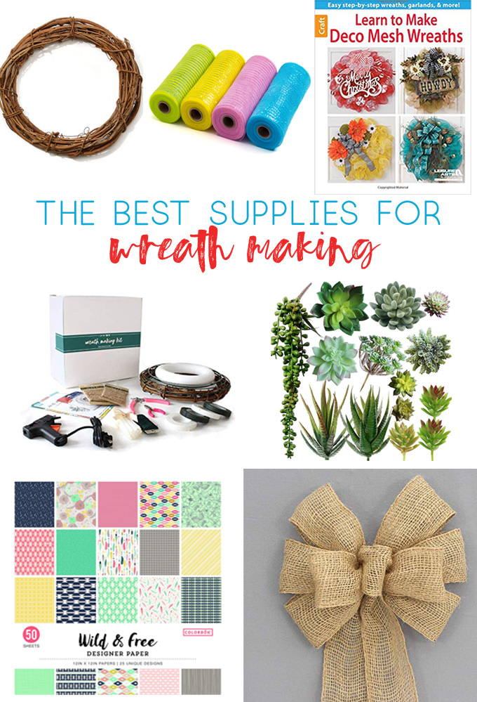 paper wreath supplies