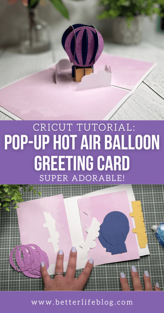 hot air balloon card tutorial