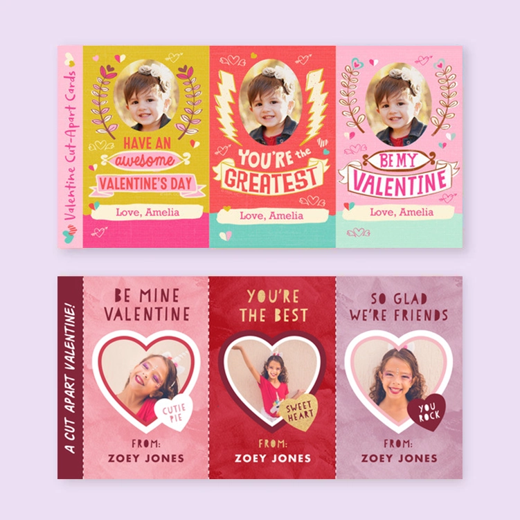 personalized photo valentine card