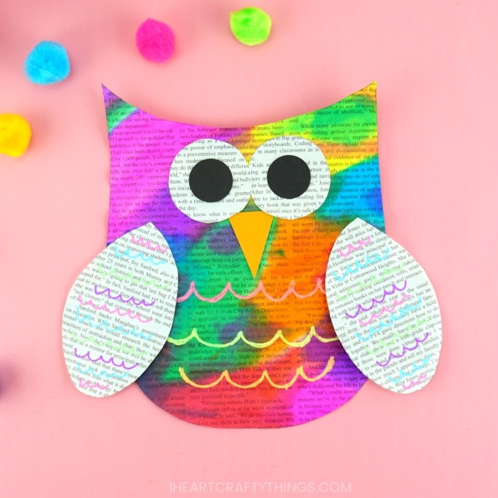 newspaper owl craft