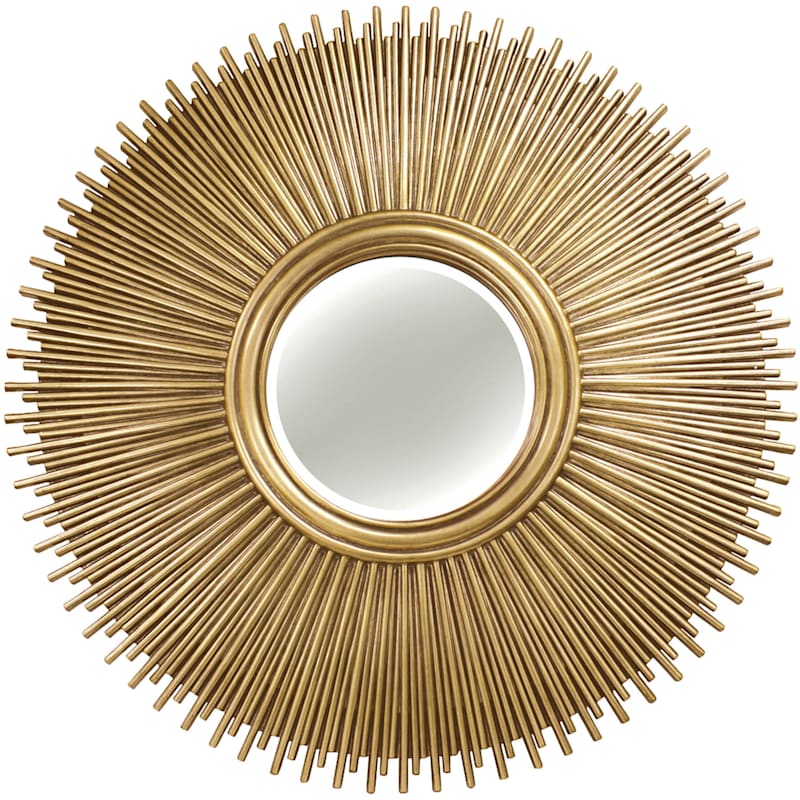 gold sunburst mirror wall