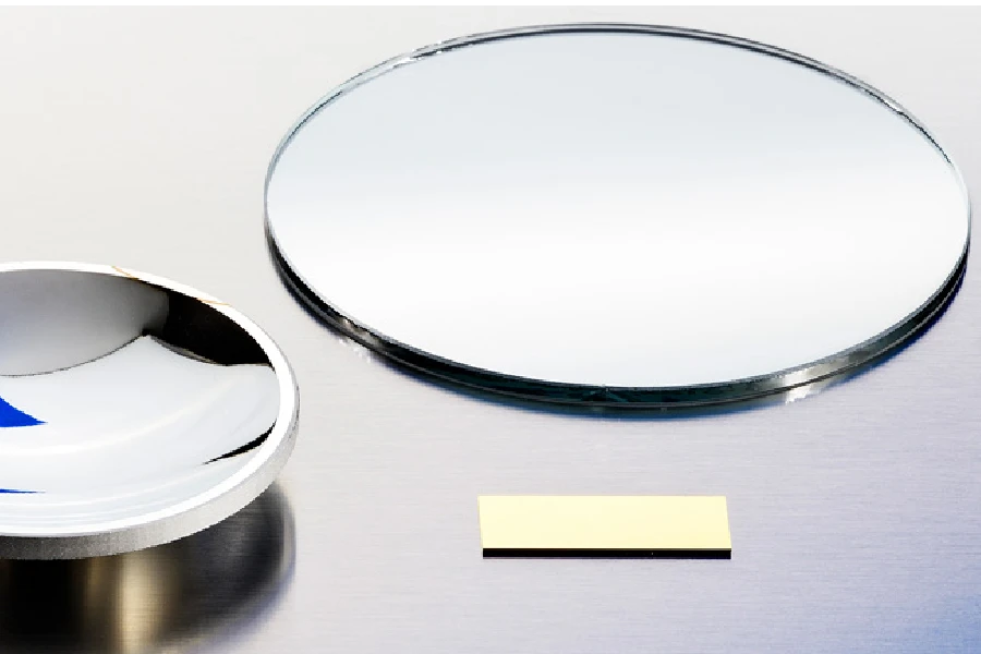 silver metallic mirror