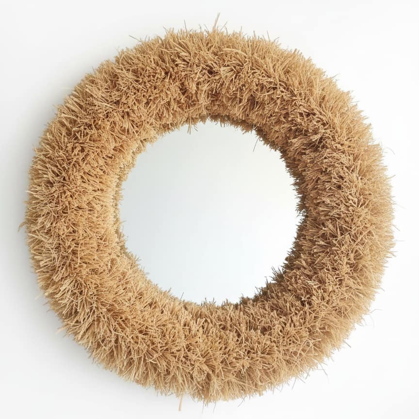 geometric straw mirror