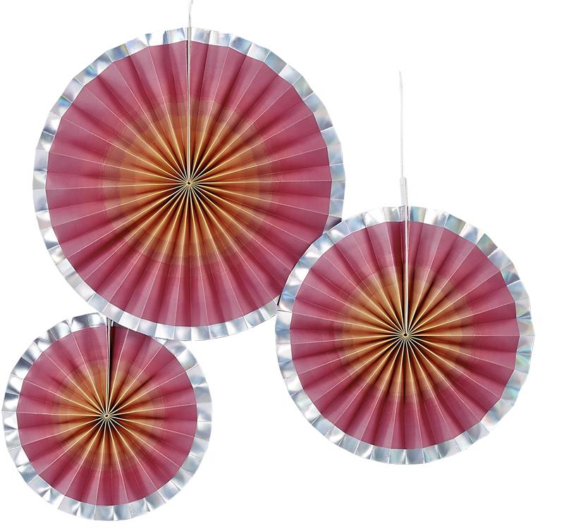 ombre paper fans