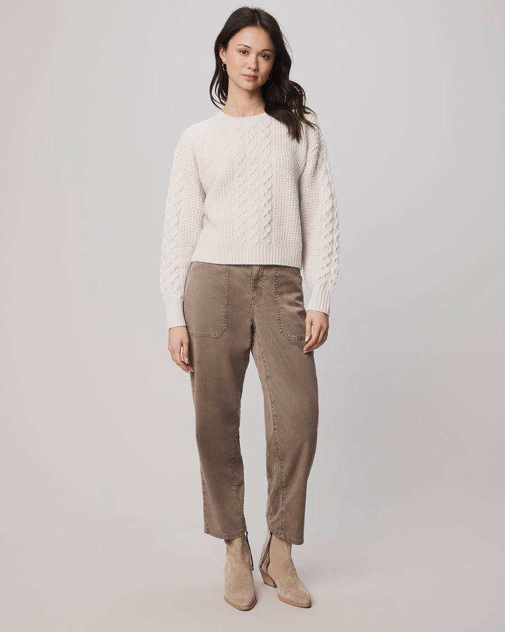 modern cable knit sweater