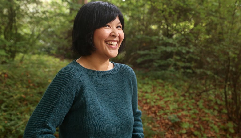 top down raglan sweater