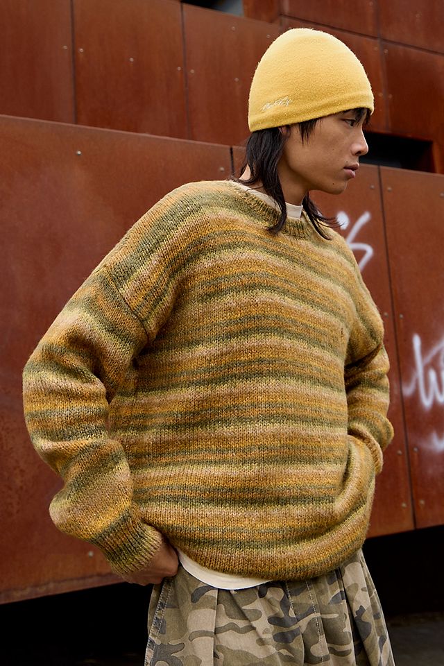 striped knit sweater