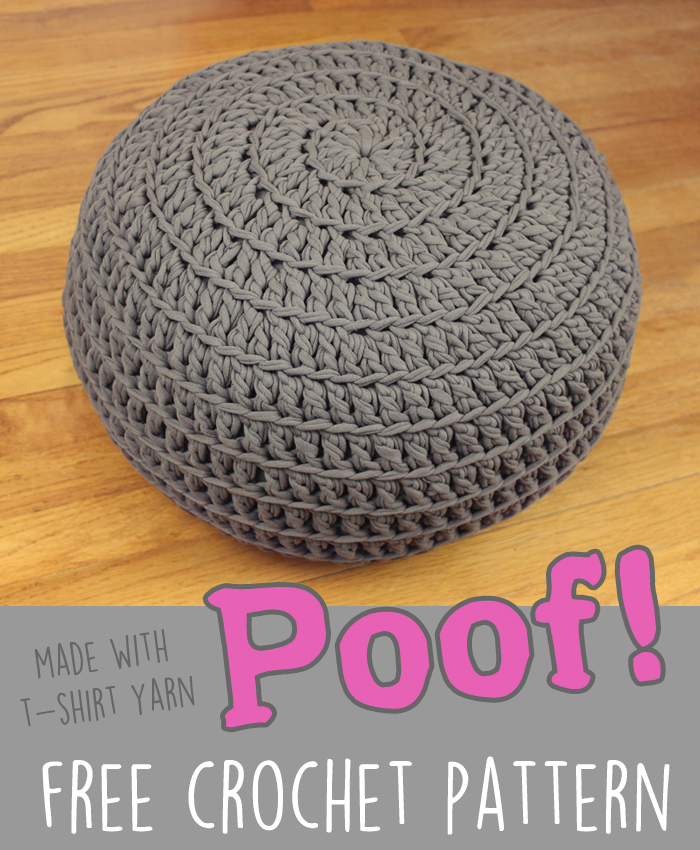 crochet floor pouf