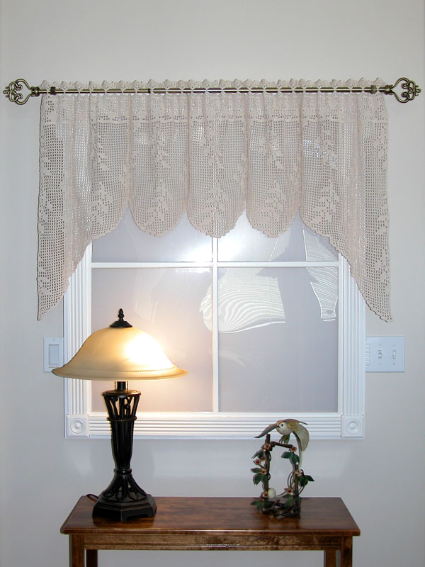 crochet window valance