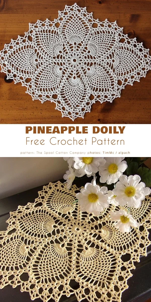 pineapple crochet doily