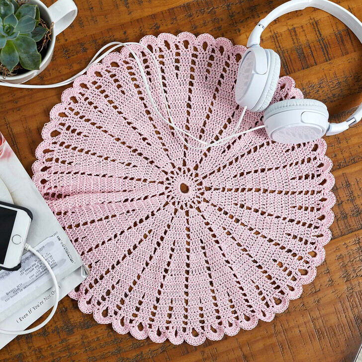 boho crochet doily