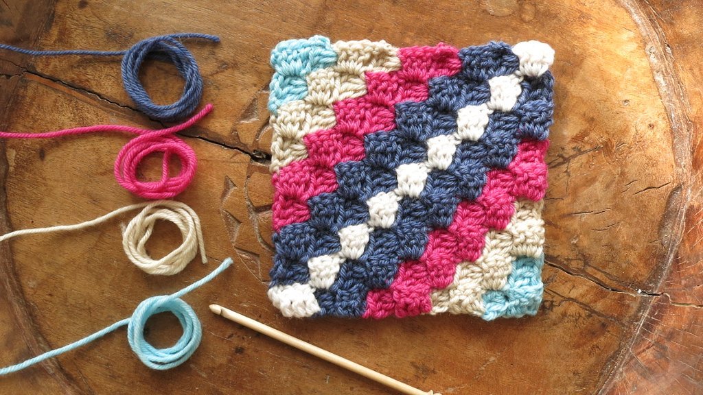 c2c crochet square