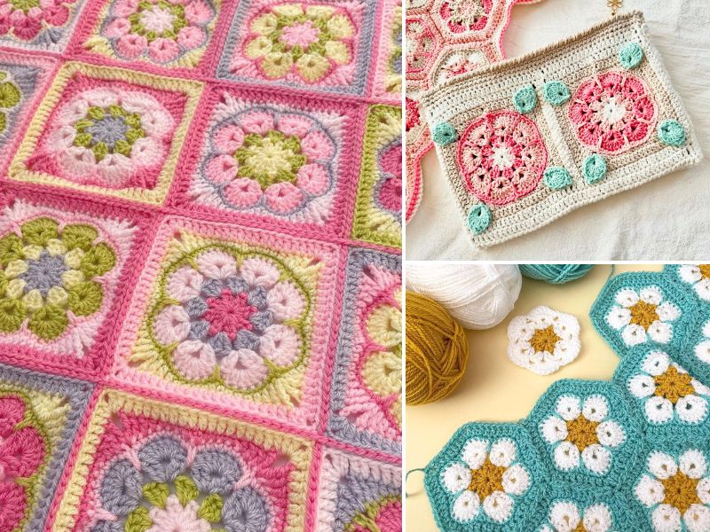 african flower crochet