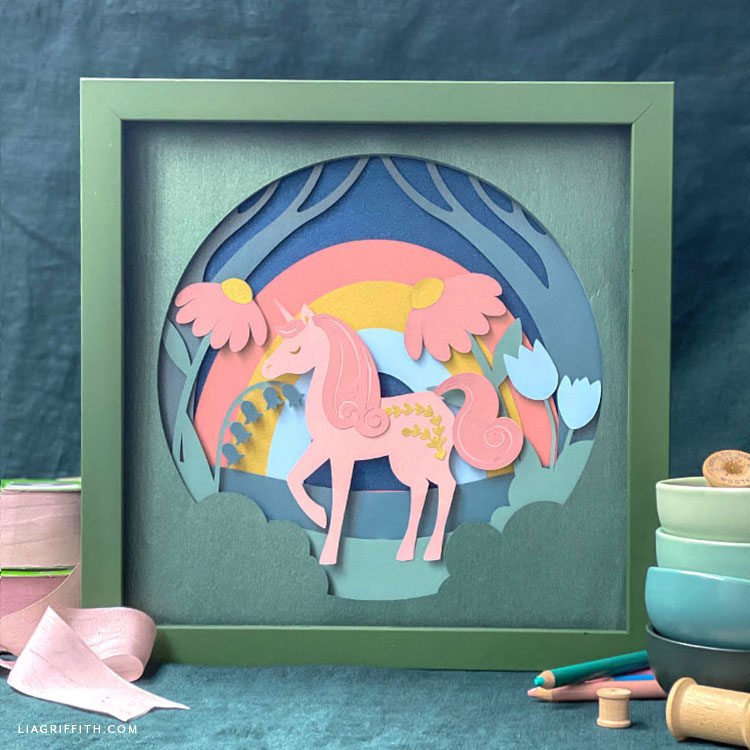 layered paper art