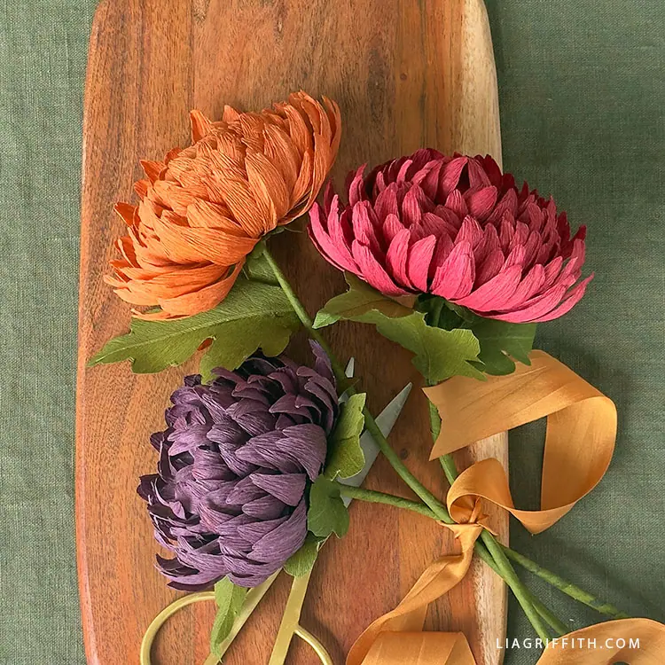 crepe paper flowers