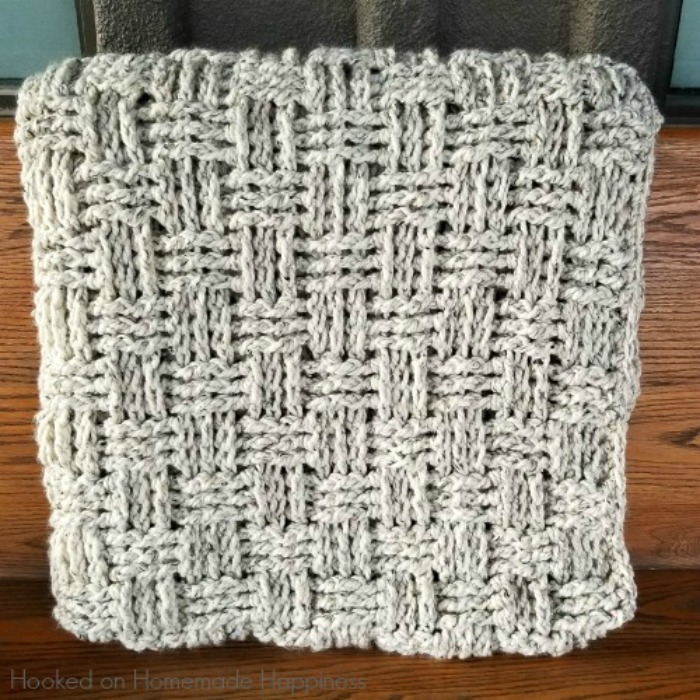 basketweave crochet blanket
