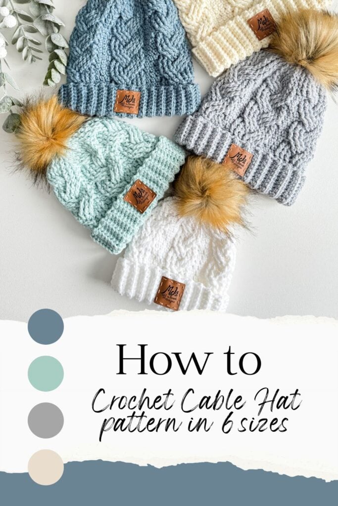 crochet cable beanie