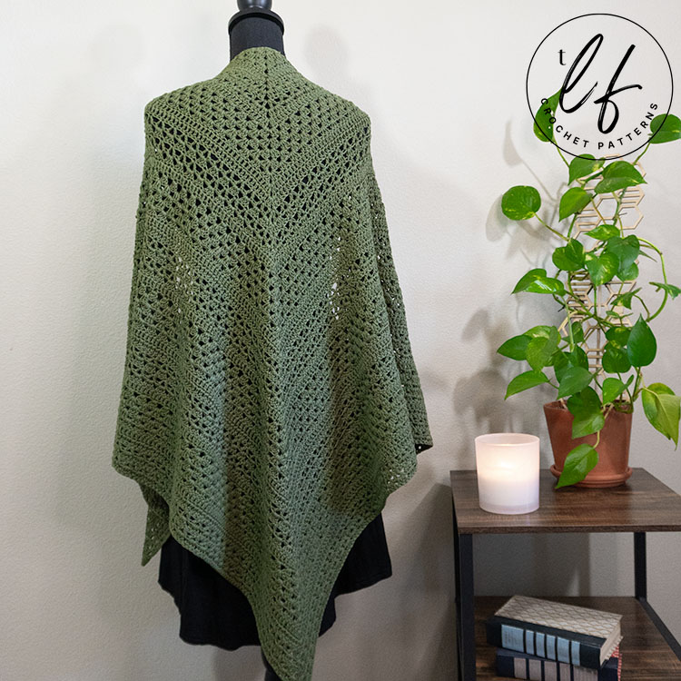 crochet triangle shawl