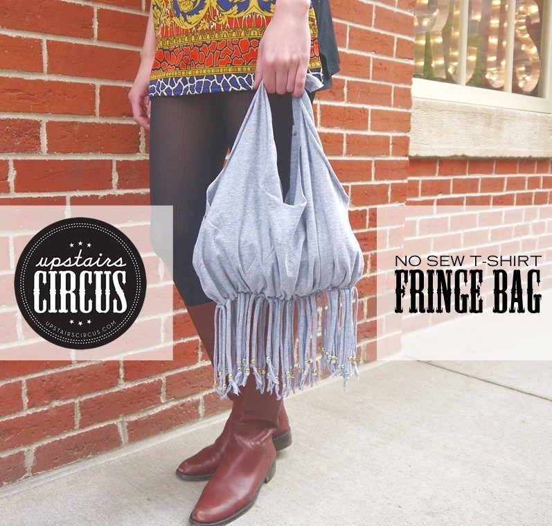 fringe t-shirt bag