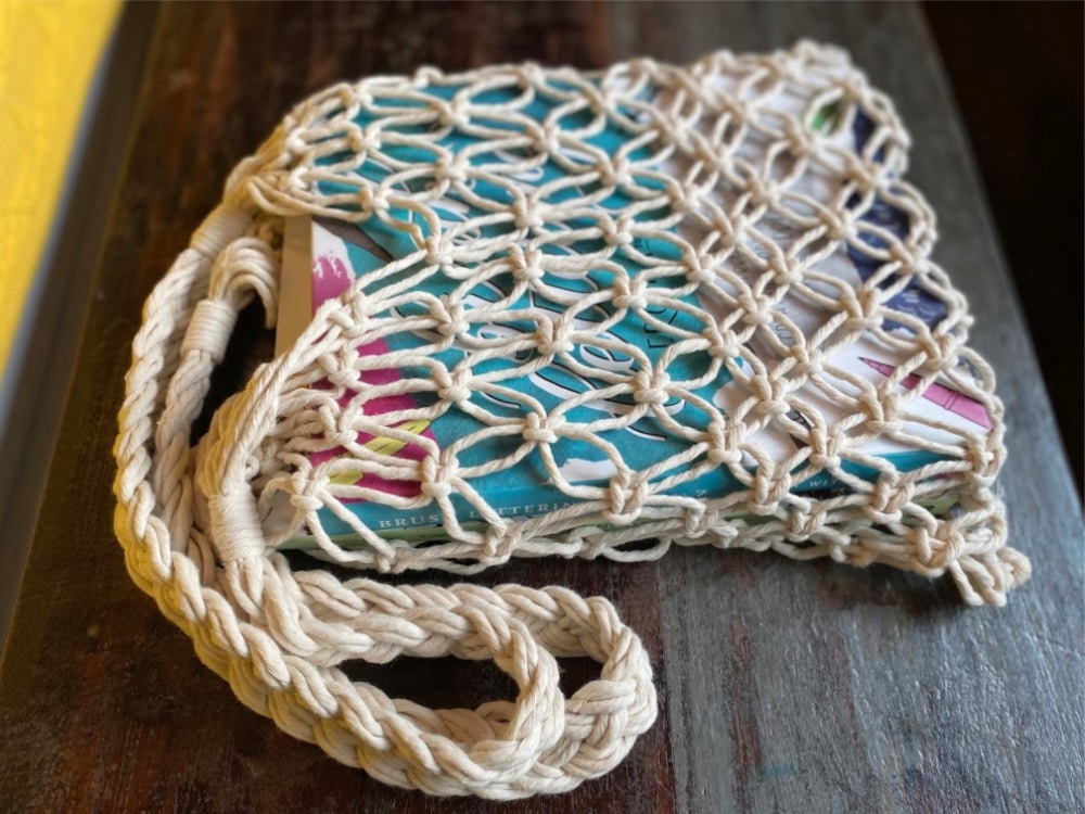macrame market bag