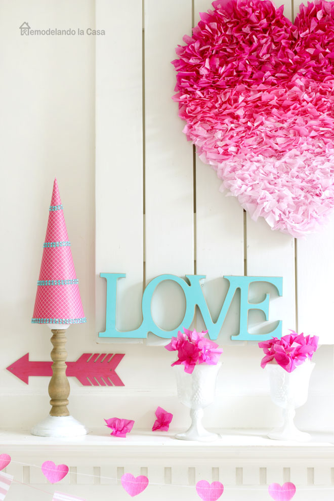 ombre paper hearts